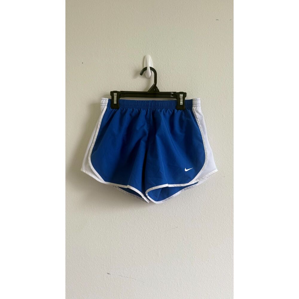 Nike Dri-FIT Youth Large Blue White Running Shorts Athletic Track Boys Girls